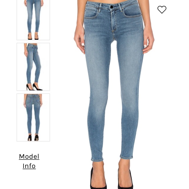 Denim X Alexander Wang Whip Skinny Jean